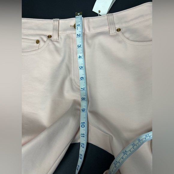 Tory Burch Blush light Pink pants with Gold Accents new with tag size 4 - Picture 9 of 11